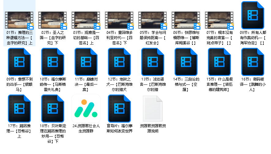 福尔摩斯的推理笔记（完结）