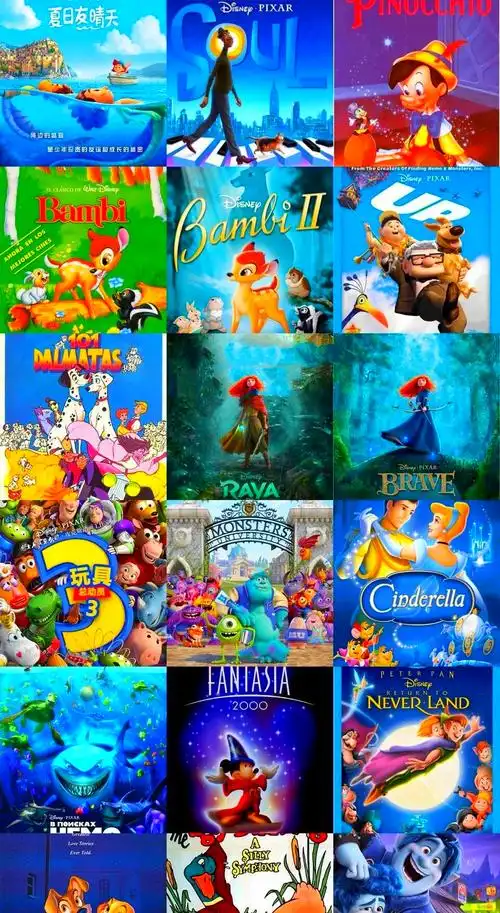 迪士尼电影动画85部