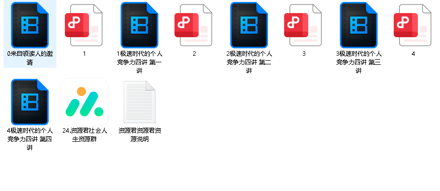 极速时代的个人竞争力（完结）