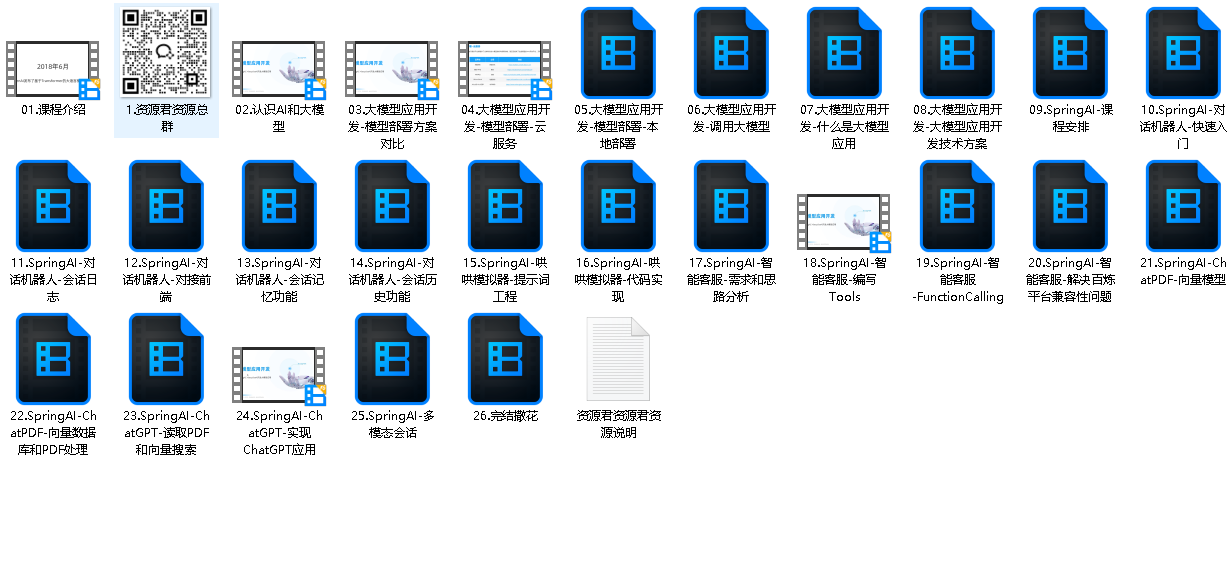 黑马程序员《SpringAI+DeepSeek大模型应用开发实战教程》