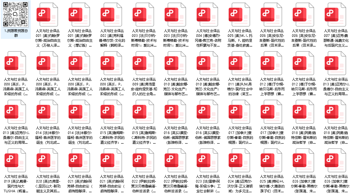 译林出版社：人文与社会译丛系列160部