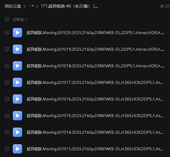 超异能族 4K（全20集） [迪士尼原版]（先转存再下载以免资源丢失）
