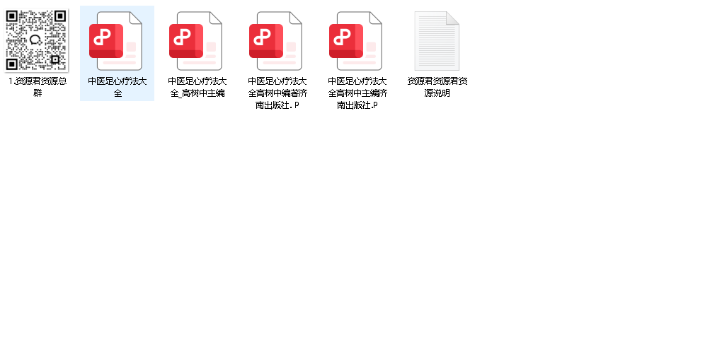 中医足心疗法大全（先转存再下载以免资源丢失）
