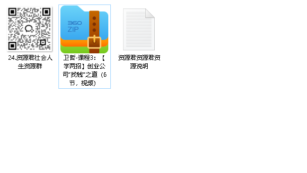 卫哲-课程3：【学两招】创业公司“找钱”之道（6节视频）