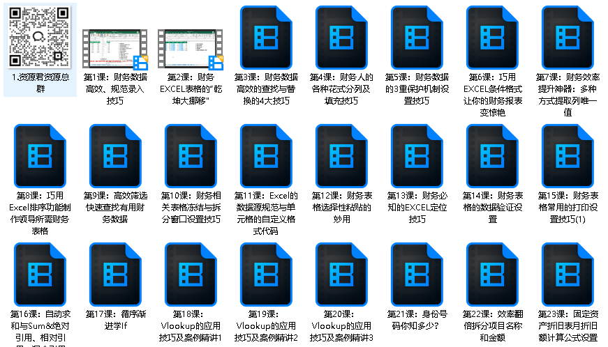 财务EXCEL从入门到精通系统学习班【5.32G】（先转存再下载以免资源丢失）