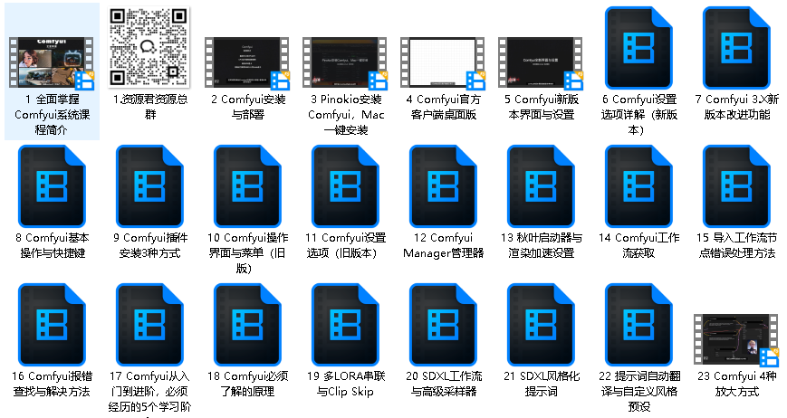 CG迷李辰《B站精品课：全面掌握Comfyui系统教程》（先转存再下载以免资源丢失）