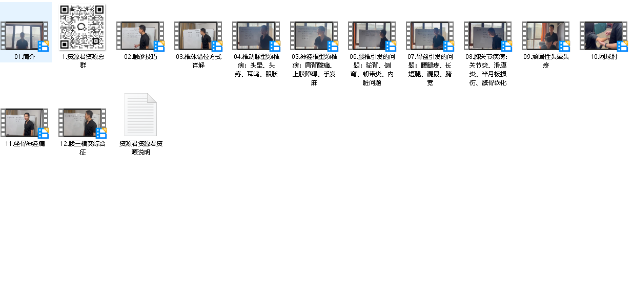 【草根正骨】58种疑难杂症，实战面授班(先转存再下载以免资源丢失）