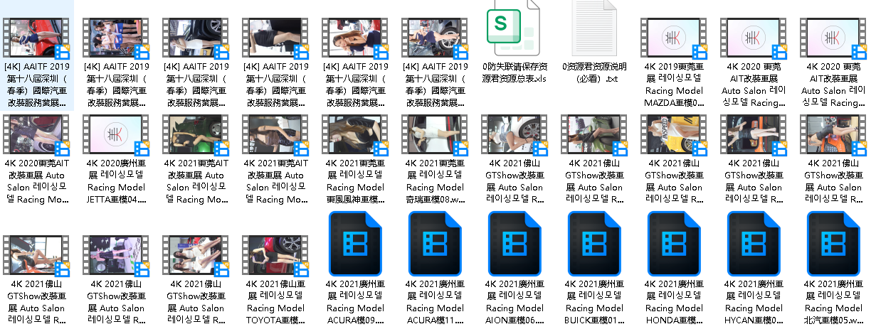 韩国车模(先转存再下载以免资源丢失）
