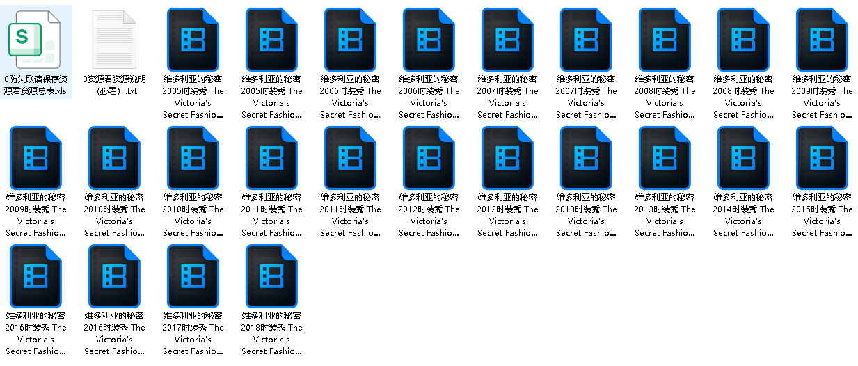 维多利亚的秘密时装秀 The Victoria's Secret Fashion Show(先转存再下载以免资源丢失）