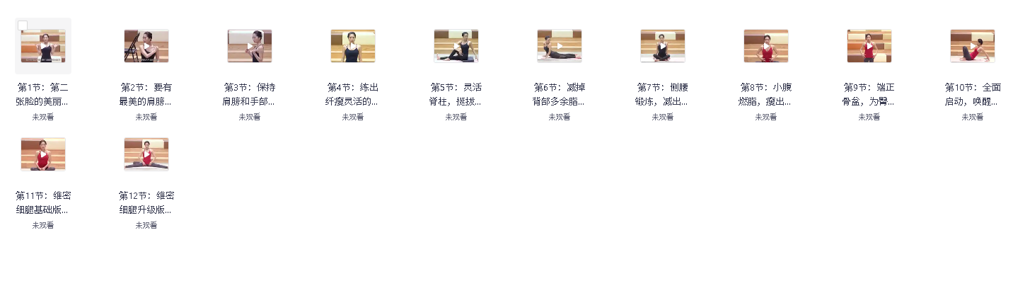 12堂维密超模都在练的瑜伽课(先转存再下载以免资源丢失）