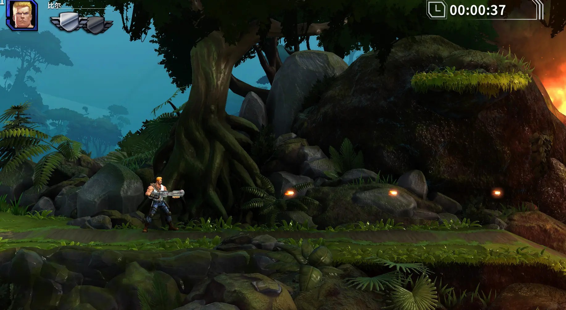 PC 魂斗罗：加鲁加行动 中文版+困难模式一周目全角色解锁全专长购入存档 整合包 解压即玩(先转存再下载以免资源丢失）