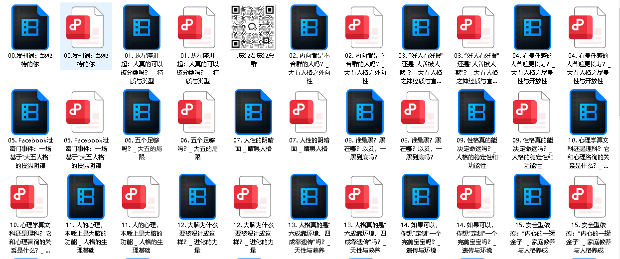 致独特的你：人格心理学40讲(先转存再下载以免资源丢失）