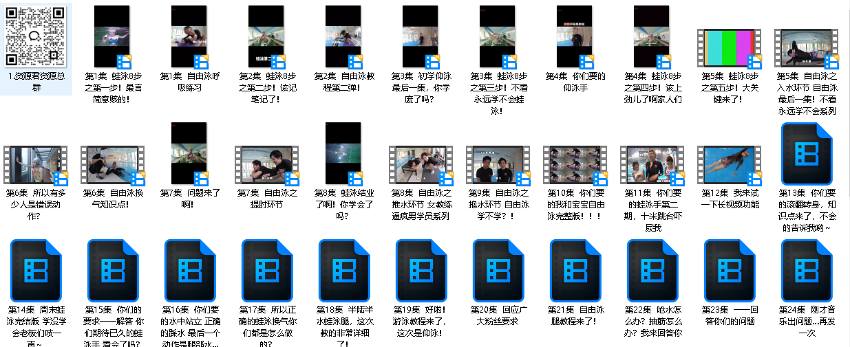 零基础游泳速成课｜3小时掌握安全技巧（视频教程+动作分解+免费资源）(先转存再下载以免资源丢失）