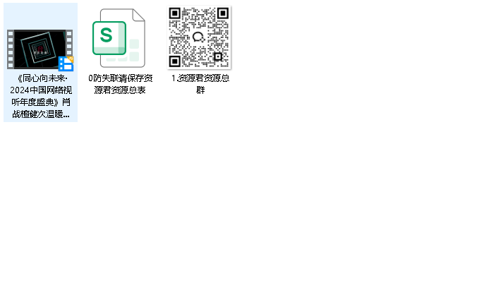 2024年同心向未来·2024中国网络视听年度盛典 完整版(先转存再下载以免资源丢失）