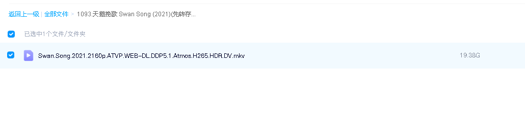 天鹅挽歌 Swan Song (2021)(先转存再下载以免资源丢失）