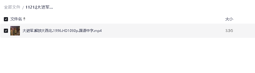 [大进军——解放大西北][1996][国语中字][1080P][3.5G](先转存再下载以免资源丢失）
