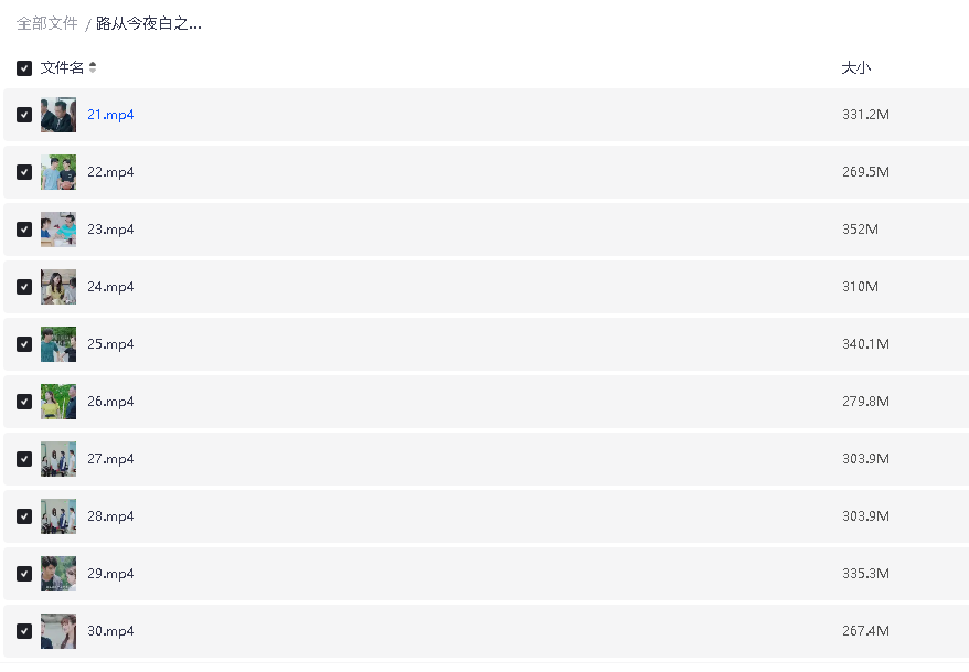 路从今夜白之遇见青春 (2017)1080P 32集(先转存再下载以免资源丢失）