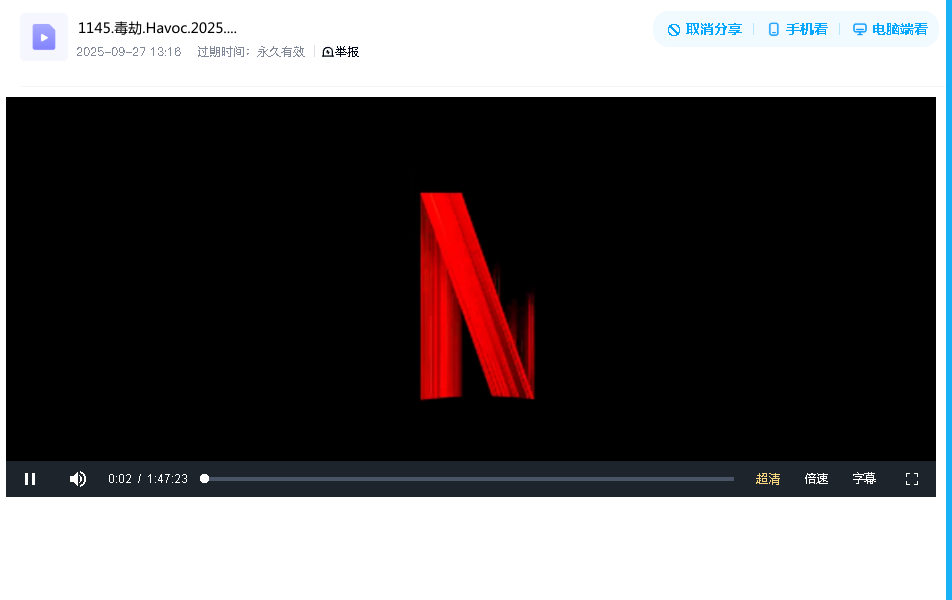 毒劫.Havoc.2025.1080p中英字幕(先转存再下载以免资源丢失）