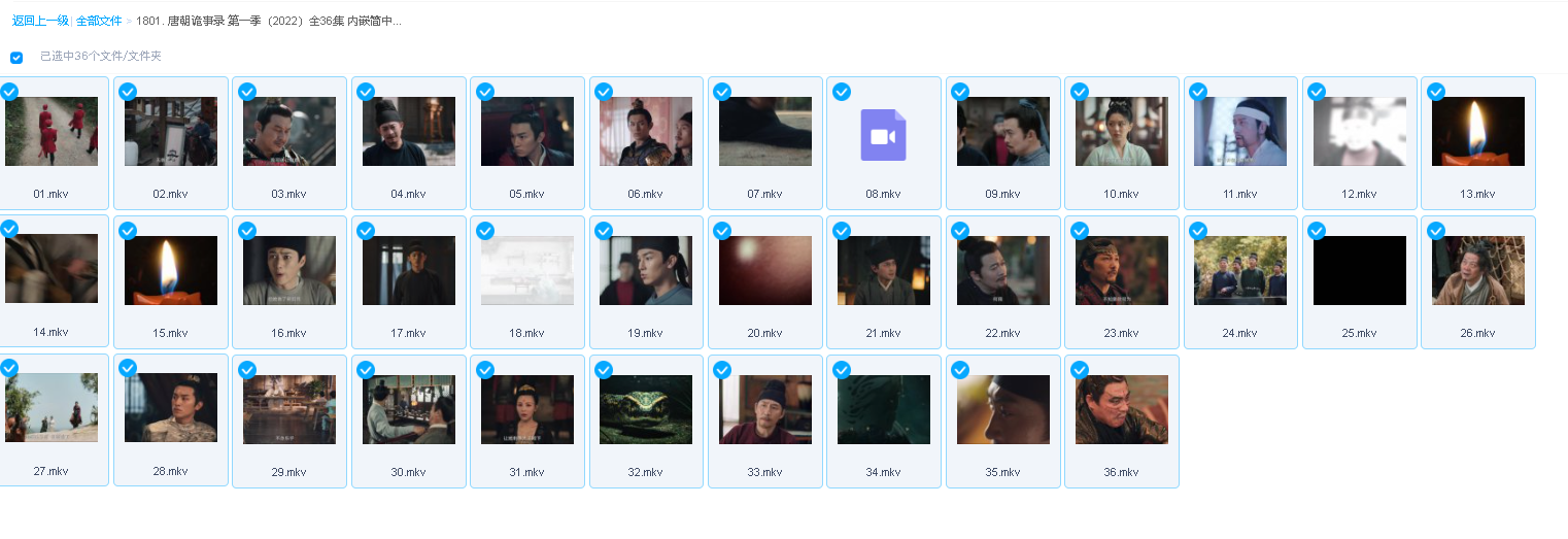 唐朝诡事录 第一季（2022）全36集 内嵌简中字幕 4K 60帧(先转存再下载以免资源丢失）