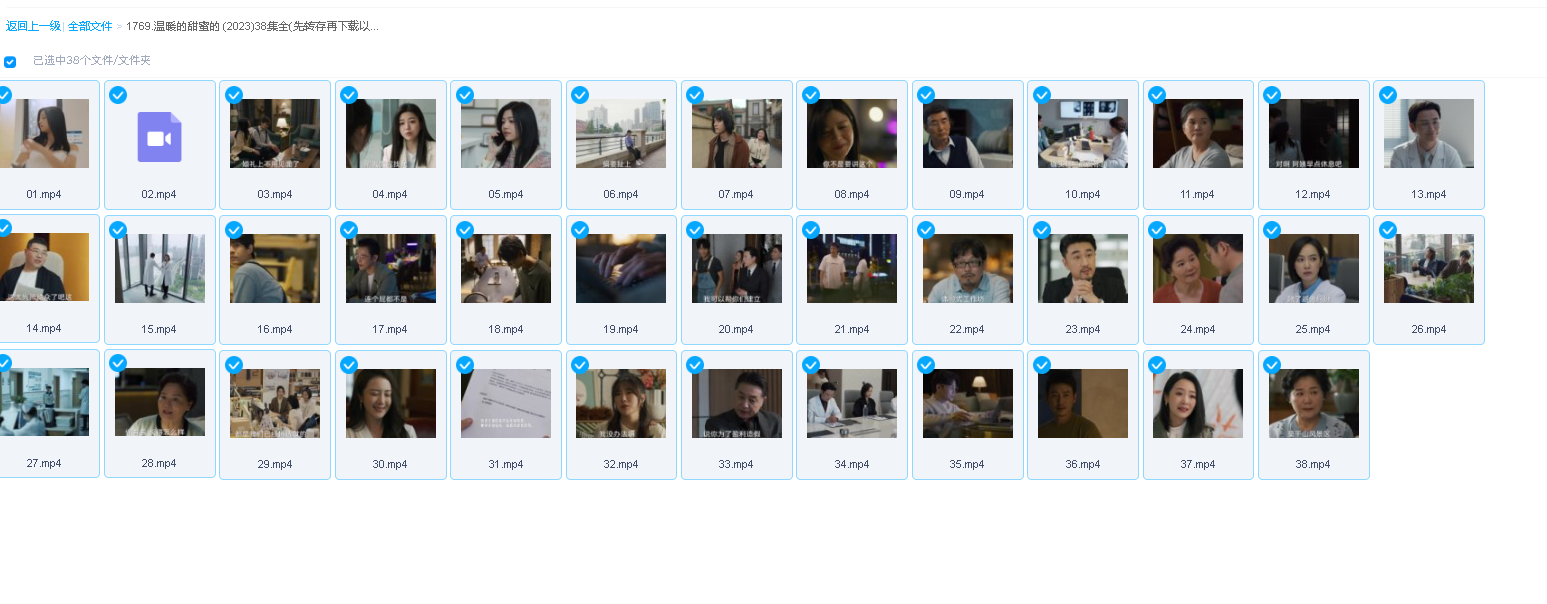 温暖的甜蜜的 (2023)38集全(先转存再下载以免资源丢失）