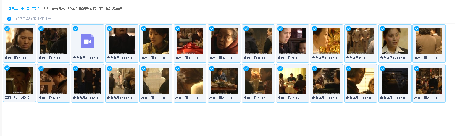 家有九凤2005全26集(先转存再下载以免资源丢失）