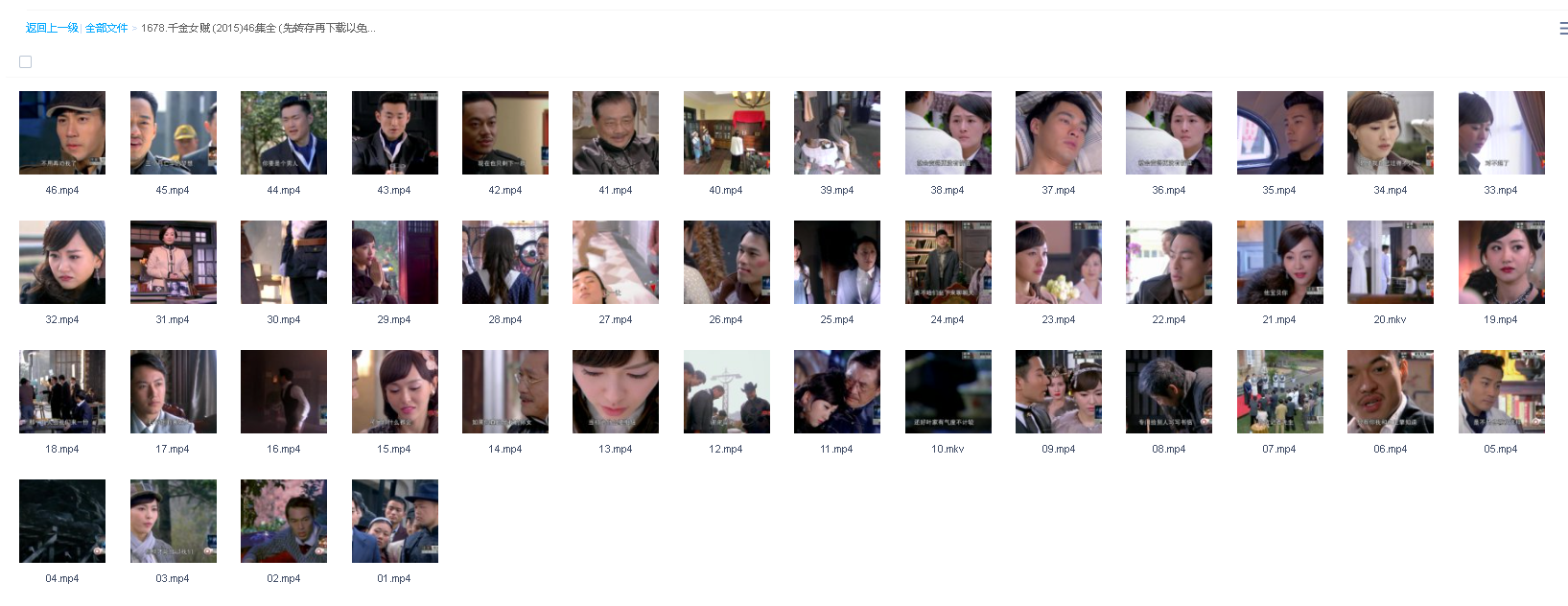 千金女贼 (2015)46集全 (先转存再下载以免资源丢失）