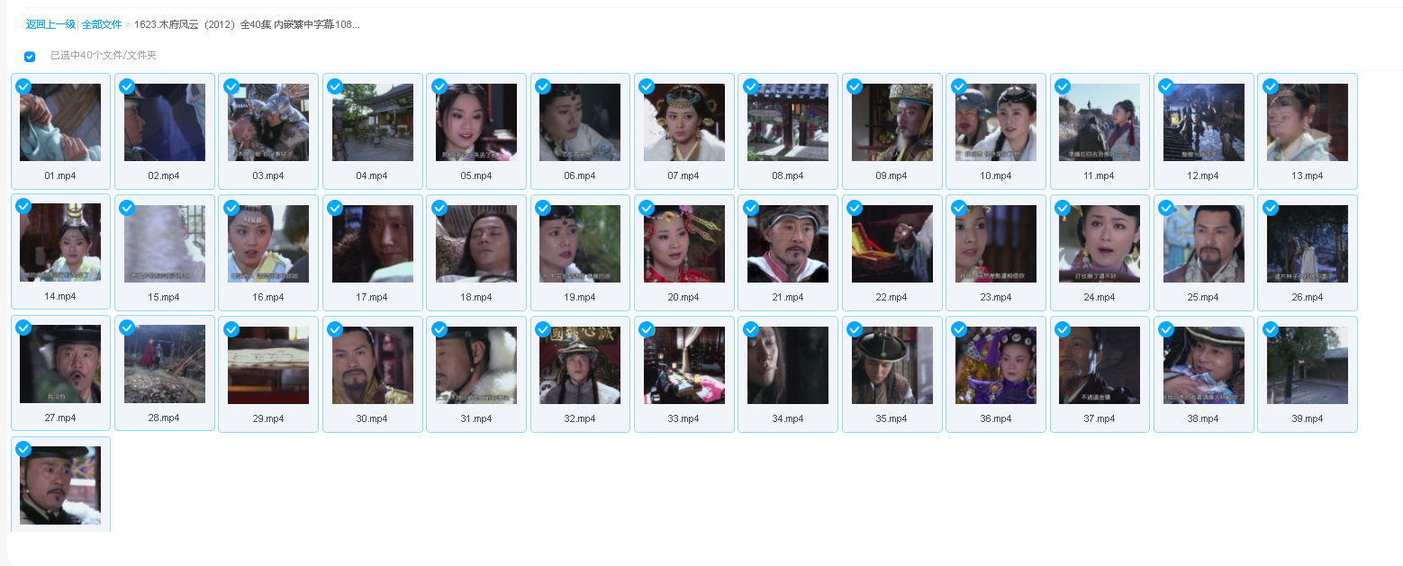 木府风云（2012）全40集 内嵌繁中字幕 1080P(先转存再下载以免资源丢失）