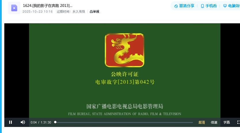 我的影子在奔跑 2013]超清(先转存再下载以免资源丢失）