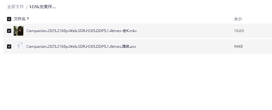 完美伴侣 2025 4K Web SDR 内封简体中字(先转存再下载以免资源丢失）
