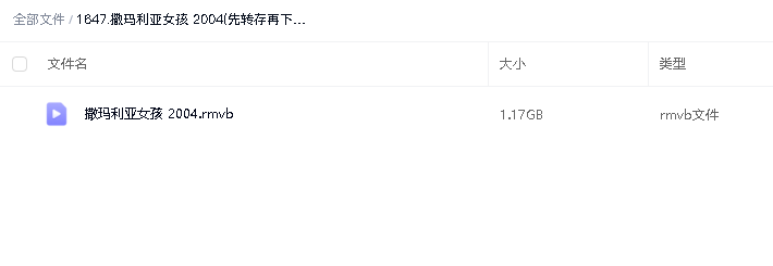 撒玛利亚女孩 2004(先转存再下载以免资源丢失）