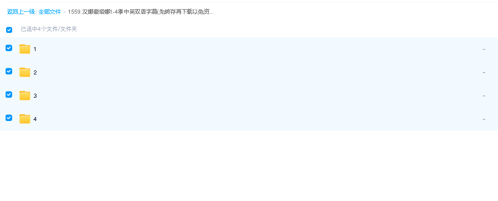 汉娜蒙塔娜1-4季中英双语字幕(先转存再下载以免资源丢失）