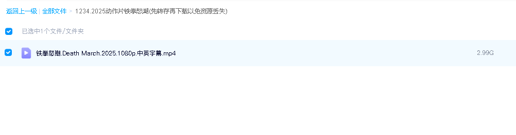 2025动作片铁拳怒潮(先转存再下载以免资源丢失）