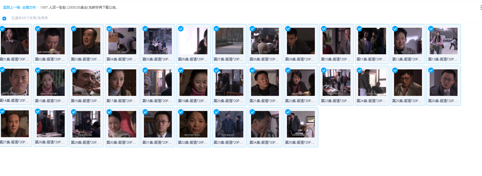 人活一张脸 (2008)35集全(先转存再下载以免资源丢失）