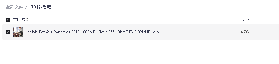 [我想吃掉你的胰脏][2018][日语中字][1080P蓝光][4.7G](先转存再下载以免资源丢失）