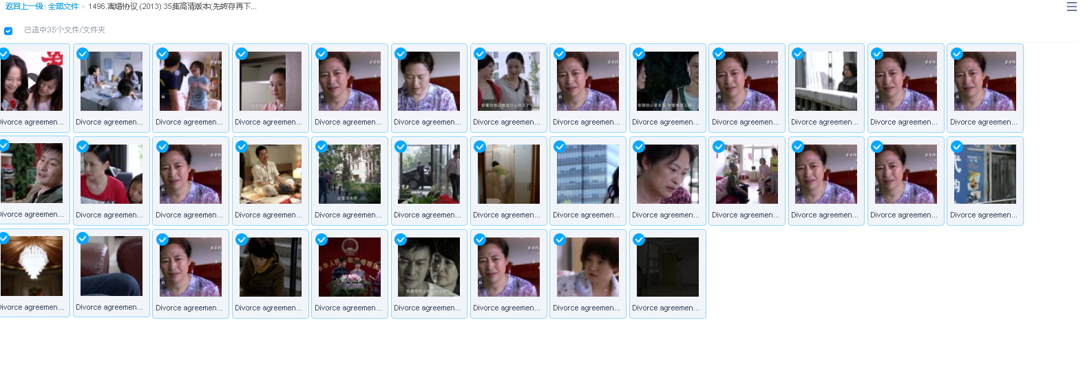 离婚协议 (2013) 35集高清版本(先转存再下载以免资源丢失）