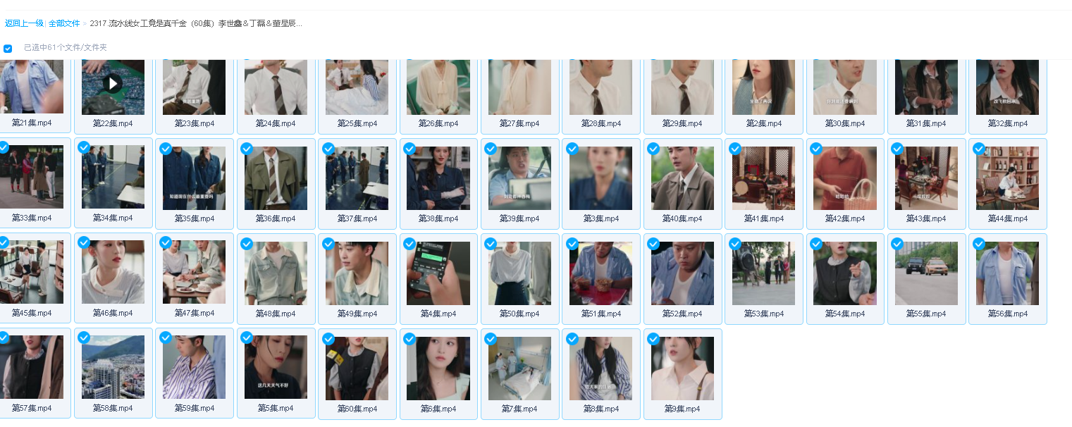 流水线女工竟是真千金（60集）李世鑫＆丁磊＆董星辰＆杨晰茹.(先转存再下载以免资源丢失）