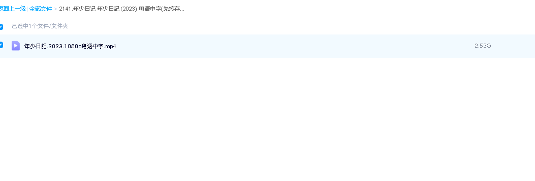 年少日记 年少日記 (2023) 粤语中字(先转存再下载以免资源丢失）