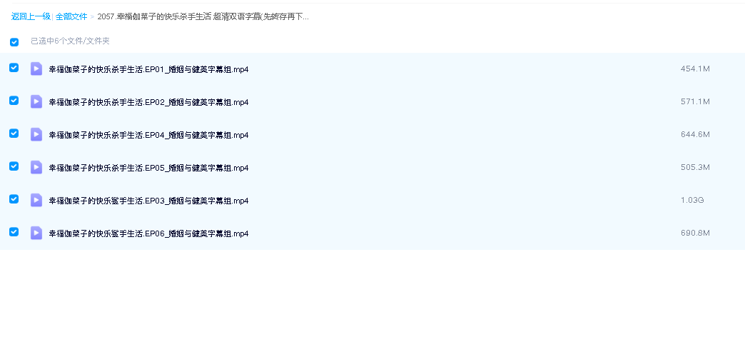 幸福伽菜子的快乐杀手生活 超清双语字幕(先转存再下载以免资源丢失）