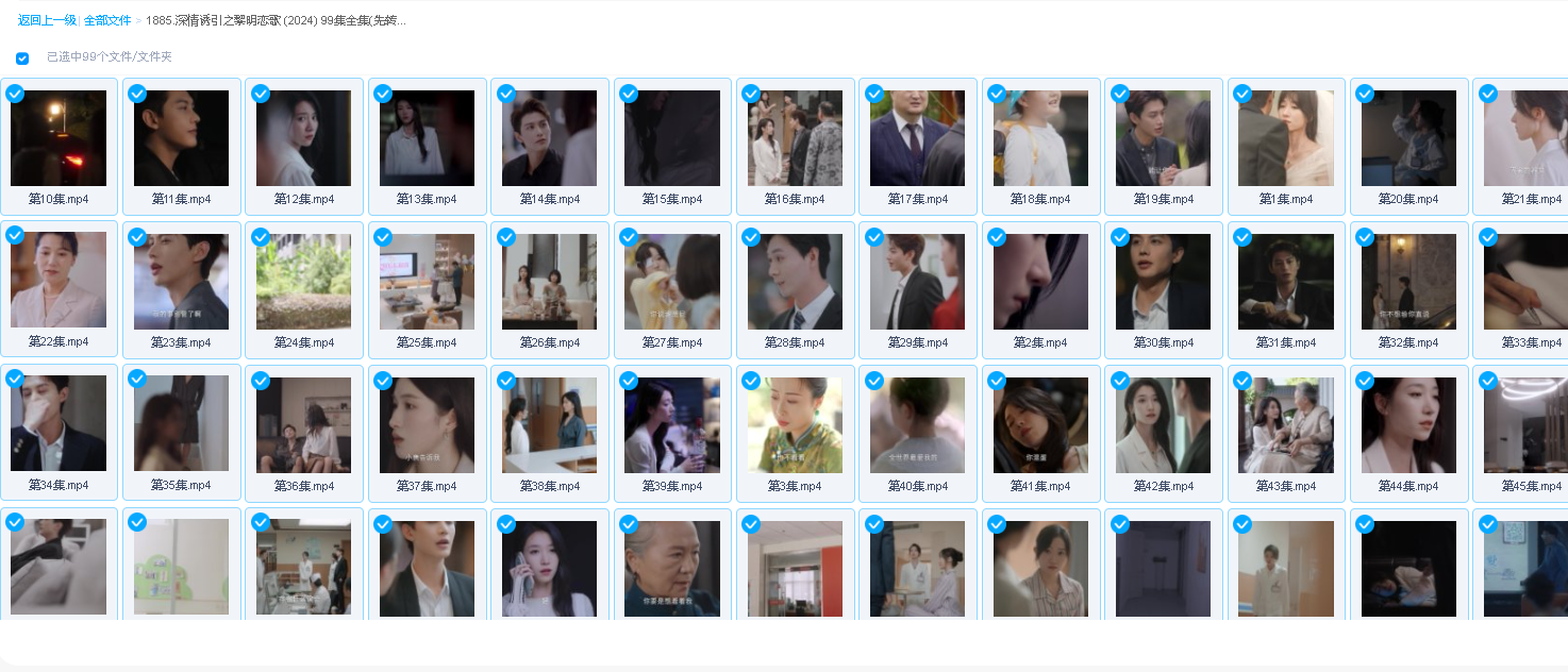 深情诱引之黎明恋歌 (2024) 99集全集(先转存再下载以免资源丢失）