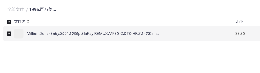 百万美元宝贝 蓝光原盘REMUX 内封字幕 33G(先转存再下载以免资源丢失）