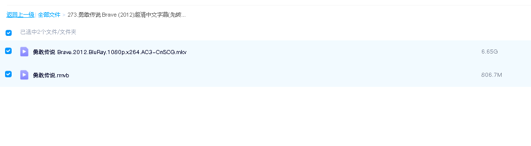 勇敢传说 Brave (2012)超清中文字幕(先转存再下载以免资源丢失）