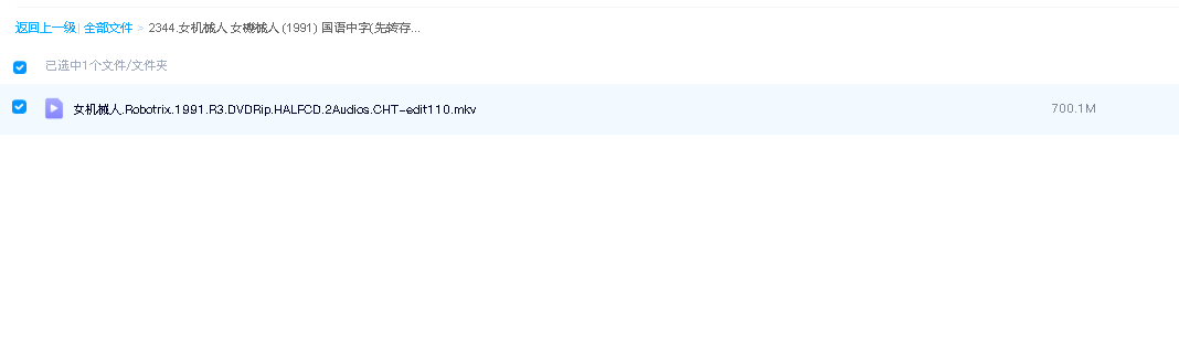 女机械人 女機械人 (1991) 国语中字(先转存再下载以免资源丢失）