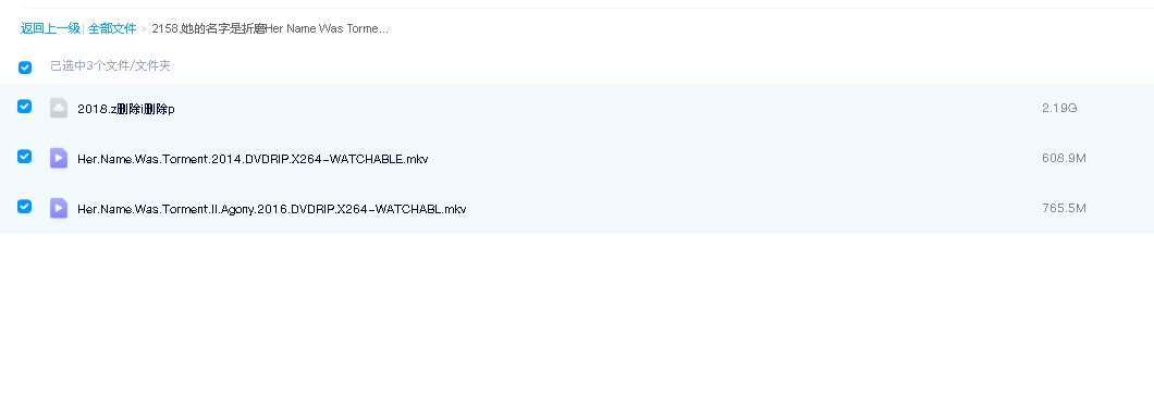 她的名字是折磨Her Name Was Torment 1-3(先转存再下载以免资源丢失）