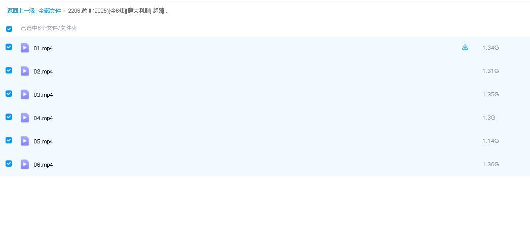 豹 Il (2025)[全6集][意大利剧] 超清中字(先转存再下载以免资源丢失）