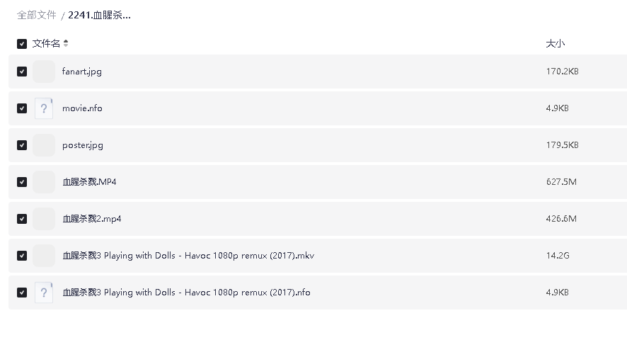 血腥杀戮1-3 中文字幕(先转存再下载以免资源丢失）