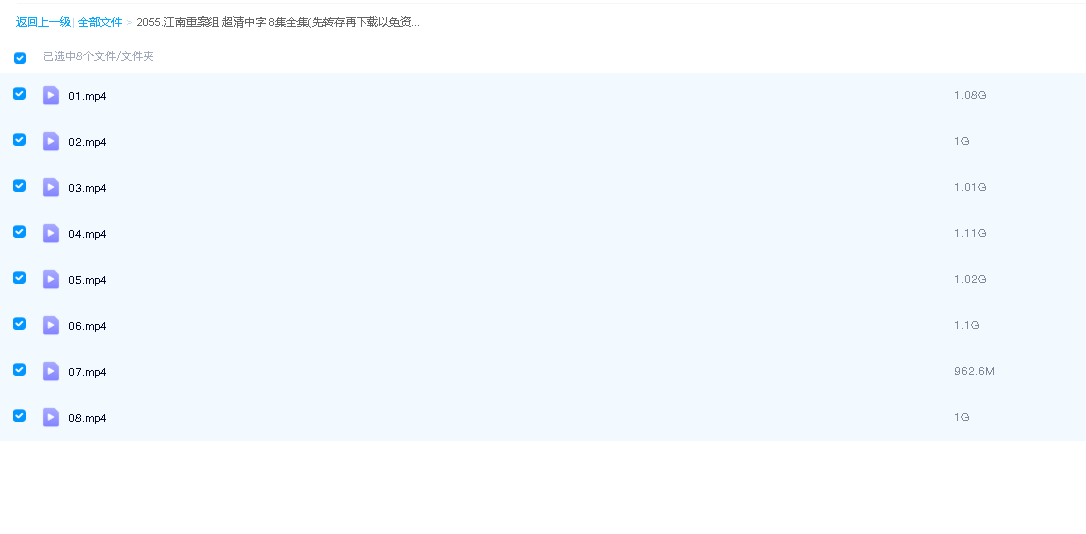 江南重案组 超清中字 8集全集(先转存再下载以免资源丢失）