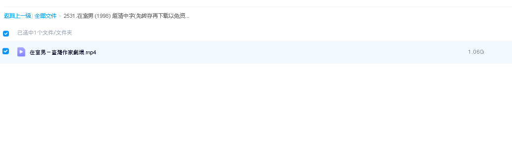 在室男 (1998) 超清中字(先转存再下载以免资源丢失）